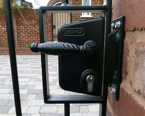 wrought iron gate lock box